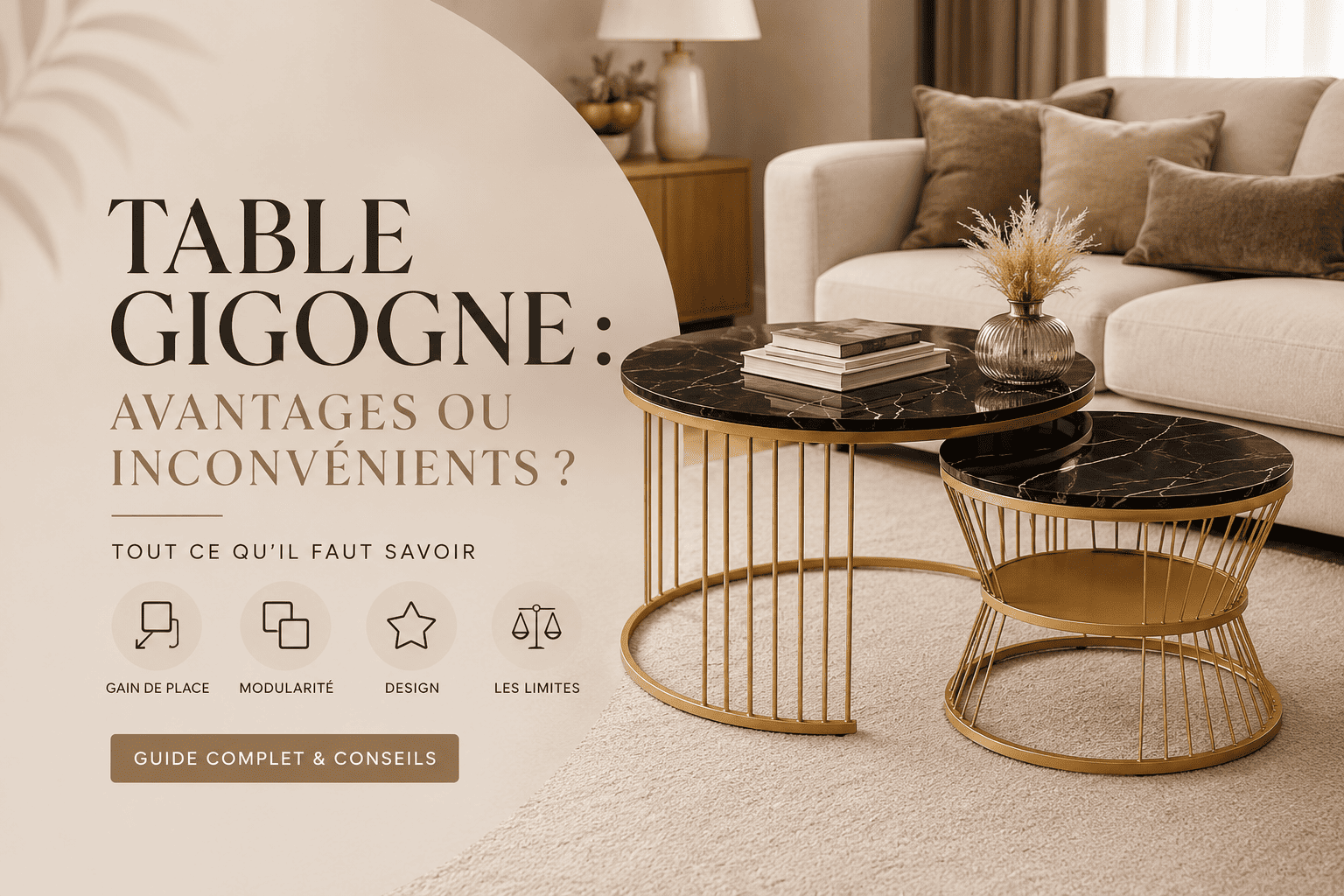 Table gigogne : avantages et inconvénients