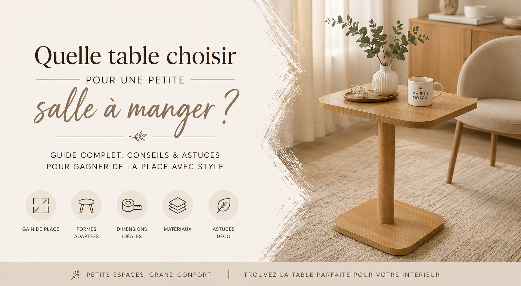 Quelle table choisir pour une petite salle à manger ?
