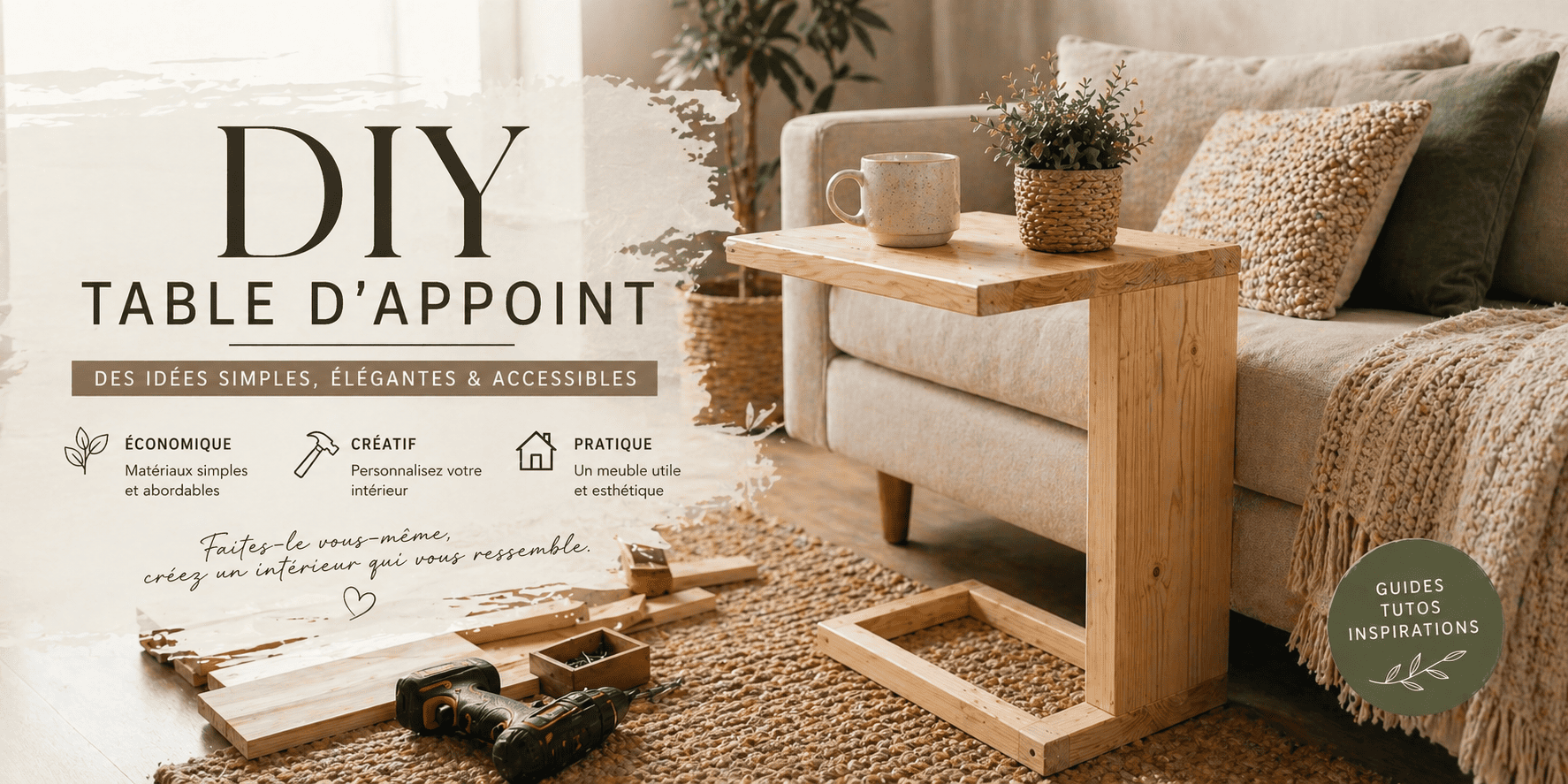 Fabriquer une petite table d’appoint 