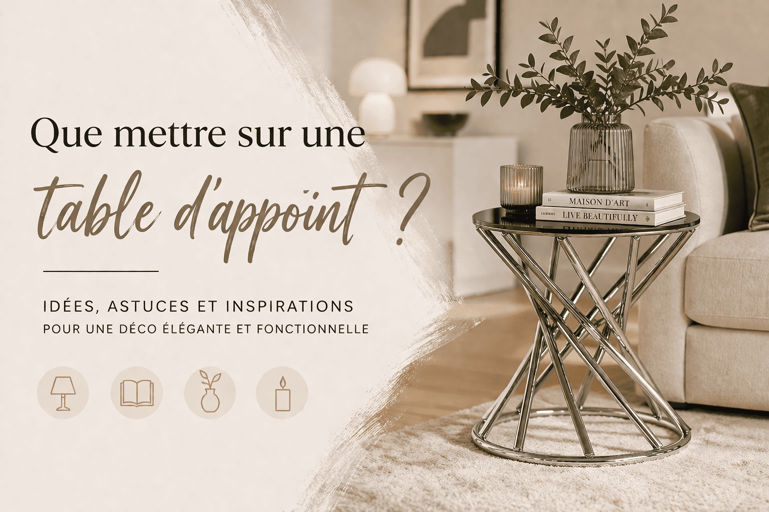 Que mettre sur une table d'appoint ?
