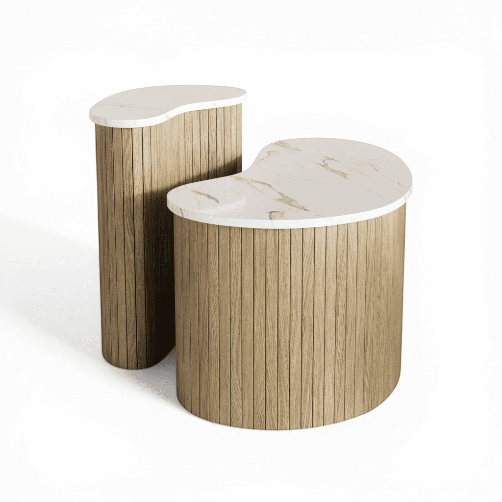 Table d’appoint marbre Duo Liora