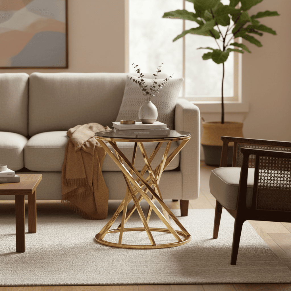 Table d'appoint ronde Astra