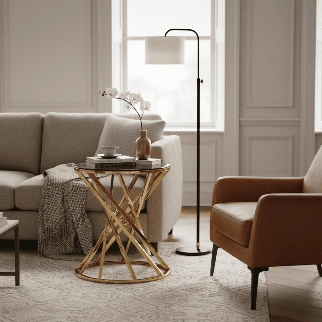 Table d'appoint ronde Astra