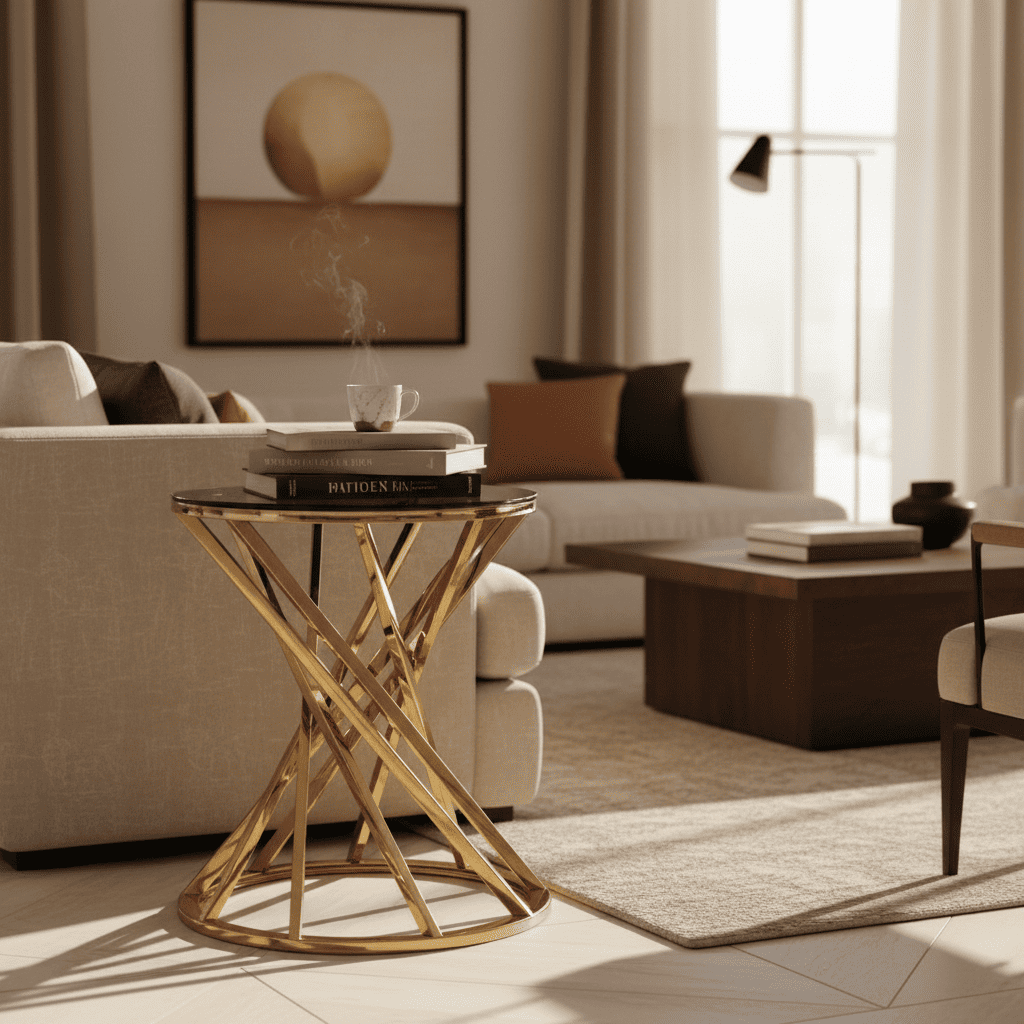 Table d'appoint ronde Astra