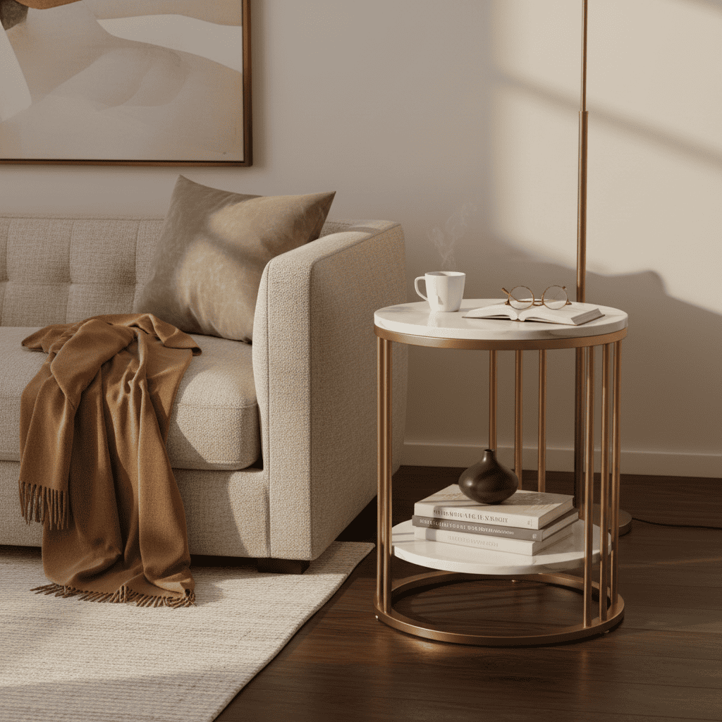 Table d’appoint ronde Aurelia