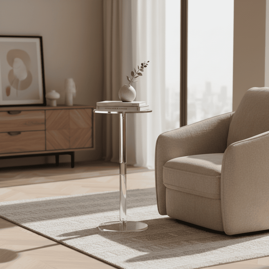 Table d'appoint ronde Halo