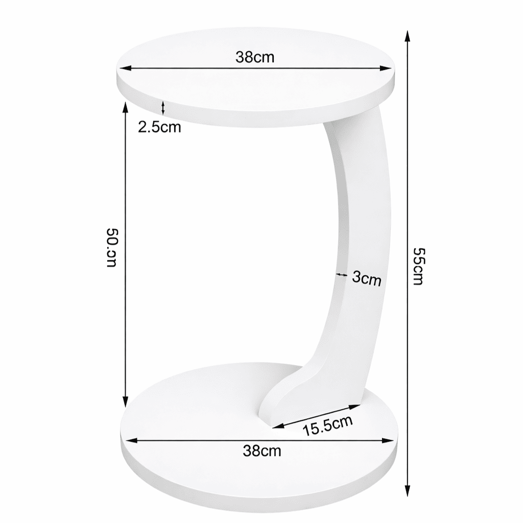 Table d’appoint ronde Luma