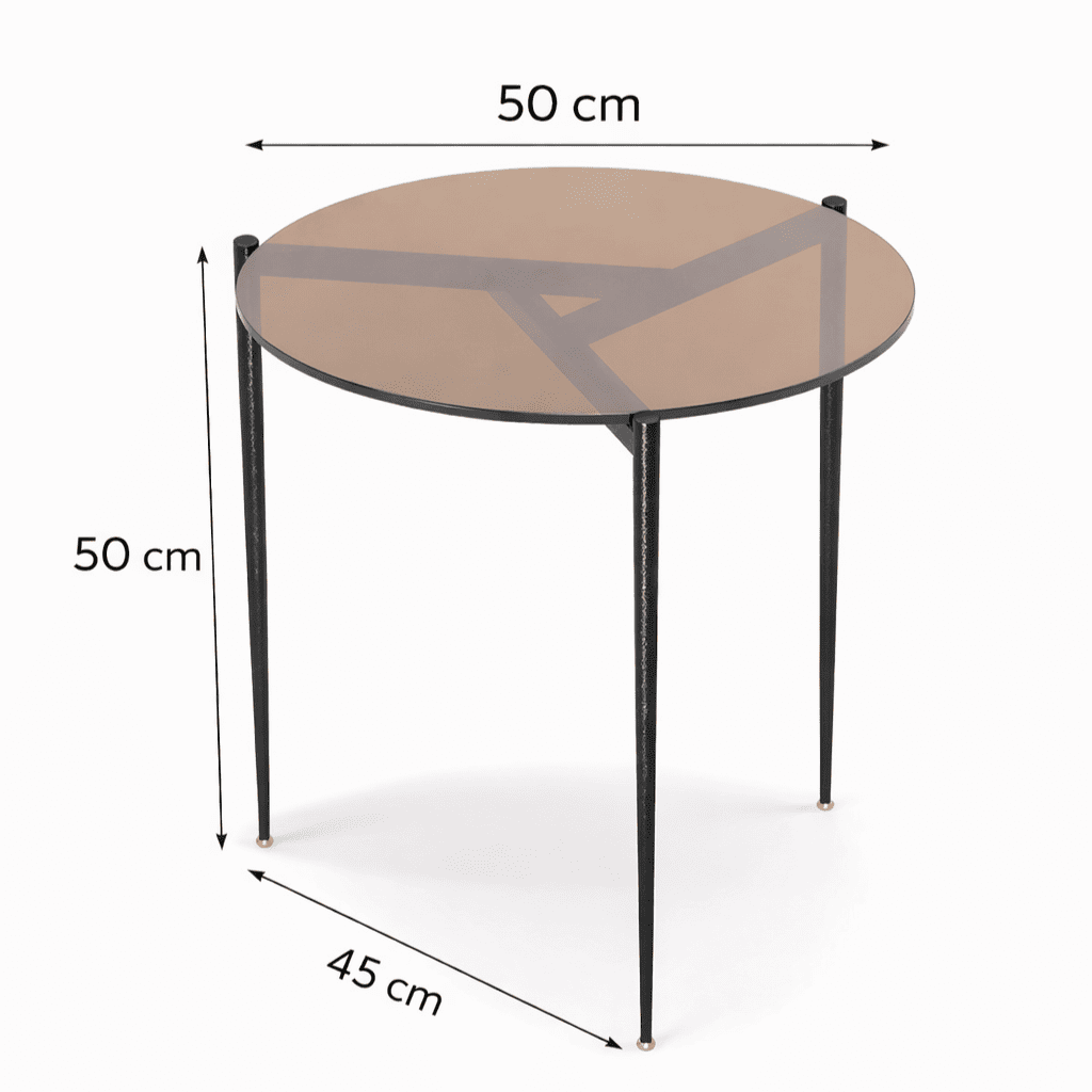 Table d’appoint ronde Orbit