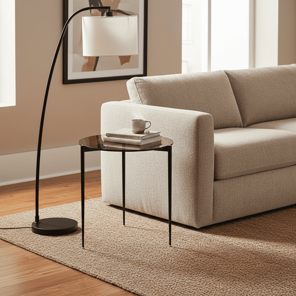 Table d'appoint ronde Orbit