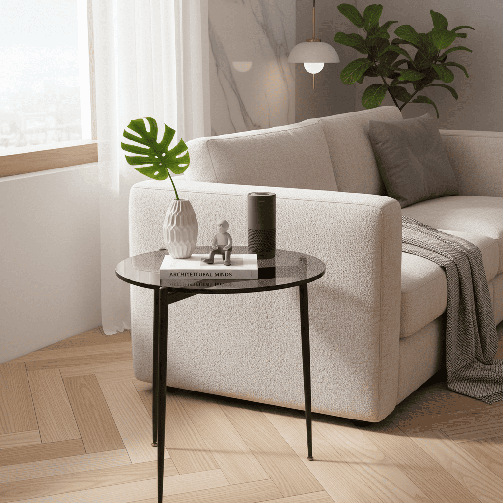 Table d’appoint ronde Orbit