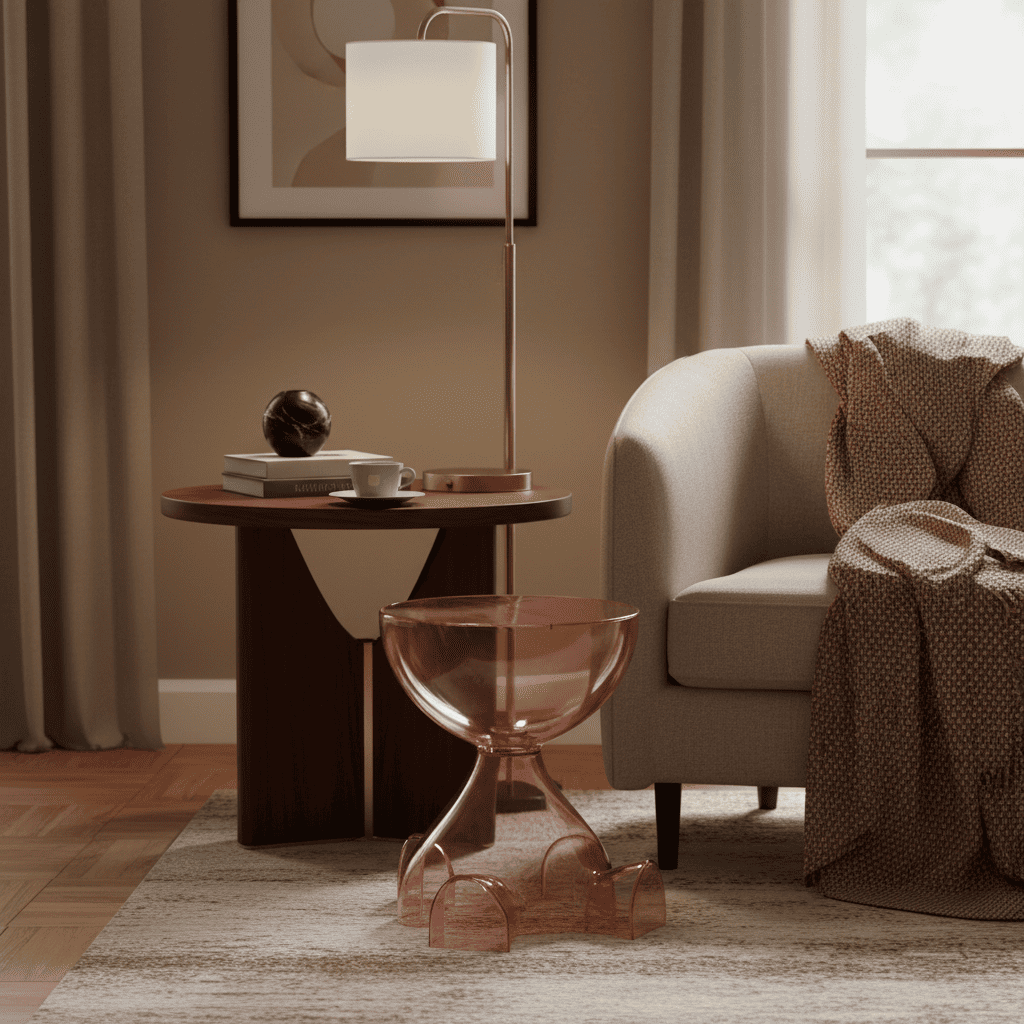 Table d’appoint ronde Prisma