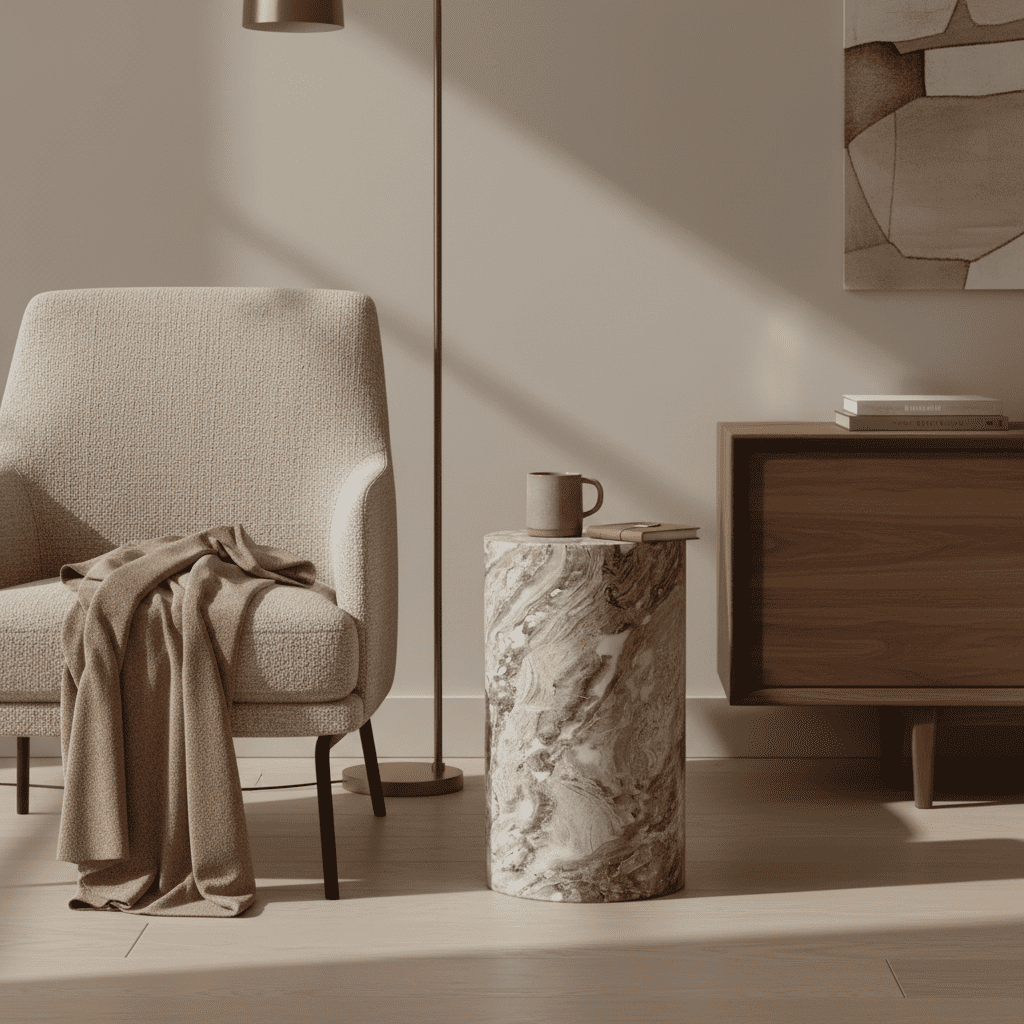 Table d’appoint ronde Solen